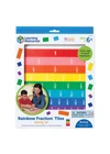 Learning Resources LER 0615 Rainbow Fraction Lapok Tálcával