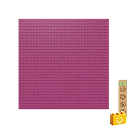 BiOBUDDi® BB-0095 | építőjáték alaplap - 100% kompatibilis minden más kedvelt márkával | 32x32 bütyök fukszia