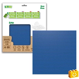 BiOBUDDi® BB-0095 | építőjáték alaplap - 100% kompatibilis minden más kedvelt márkával | 32x32 bütyök sötétkék