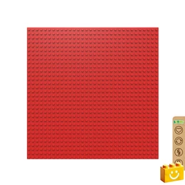 BiOBUDDi® BB-0095 | építőjáték alaplap - 100% kompatibilis minden más kedvelt márkával | 32x32 bütyök vörös