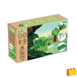 BiOBUDDi® BB-0104 | bio építőjáték | Mocsár - 2 az 1-ben teknős vagy csiga - 100% kompatibilis minden más kedvelt márkával