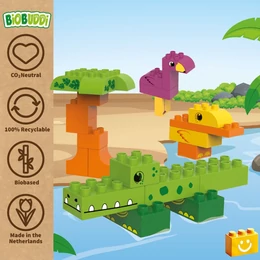 BiOBUDDi® BB-0107 | bio építőjáték | Lagúna - 100% kompatibilis minden más kedvelt márkával