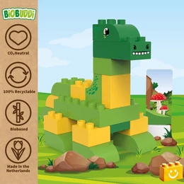 BiOBUDDi® BB-0185 | bio építőjáték | Brontosaurus - 100% kompatibilis minden más kedvelt márkával