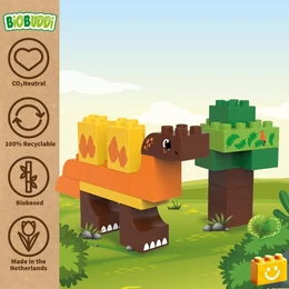 BiOBUDDi® BB-0186 | bio építőjáték | Stegosaurus - 100% kompatibilis minden más kedvelt márkával