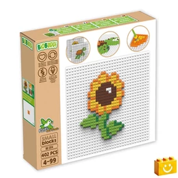 BiOBUDDi® BB-2014 | bio mozaik építőjáték készlet | Napraforgó vagy teknős