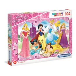 Clementoni - Disney hercegnők - Supercolor 104 db-os puzzle