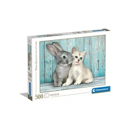 Clementoni - Cica és nyuszi - 500 db-os puzzle - Palincs Játék