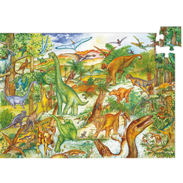 DJECO - Megfigyelő puzzle - Dinoszauruszok - 100 db-os