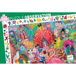 DJECO - Megfigyelő puzzle - Rio Carnival - Riói karnevál - 200 db