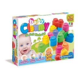 Clemmy Clementoni - Clemmy Plus - bébi építőjáték - 24 db-os
