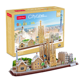 CubicFun 3D puzzle: CityLine Barcelona - híres épület makettek - Palincs Játék