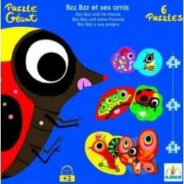 DJECO - Óriás Puzzle - Pöttyöske és barátai