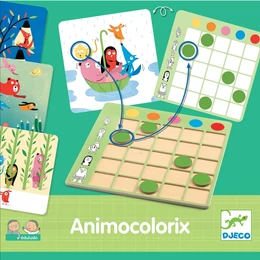 DJECO - Éduludo Animo Colorix - Színtaláló - kérdezz-felelek kirakó játék