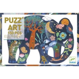 DJECO - Elephant - Elefánt - művész puzzle (150 db)