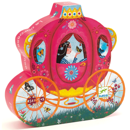 DJECO - Elise's carriage - Elise hintója - formadobozos puzzle