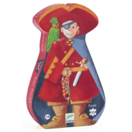 DJECO - The Pirate and his treasure - Kalózok kincse - formadobozos puzzle