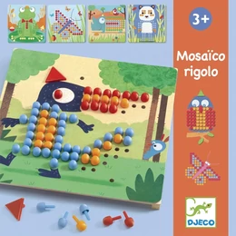 DJECO - Mosaico Rigolo - Pötyi Mozaik készlet - Vadállatok