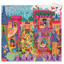 DJECO - The fairy castle - Tündérek kastélya - formadobozos puzzle