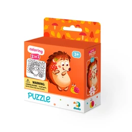 Dodo - Puzzle + Színező - Készségfejlesztő- Süni