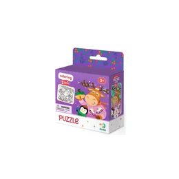 Dodo - Puzzle + Színező - Készségfejlesztő- Pingvin + Szarvas