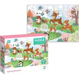 DODO - 60 db-os puzzle - Évszakok: Tavaszi virágok - Palincs Játék