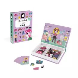 JANOD - Magnéti'Book - Mágneses könyv - kirakós játék lányoknak
