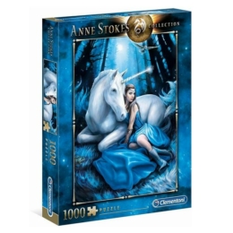 Clementoni - Anne Stokes Collection - Blue Moon - Kék Hold - 1000 db-os puzzle (CLE39462)