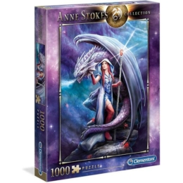 Clementoni - Anne Stokes Collection - Dragon Made - Sárkánymágus - 1000 db-os puzzle (CLE39525)