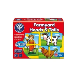 ORCHARD TOYS - Párosító játék - Eleje-hátulja: Farm / Fülétől a farkáig - Palincs Játék