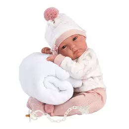 LLORENS - Bimba - kislány játékbaba takaróval - 35 cm