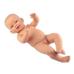 LLORENS - Hugo - újszülött kisfiú játékbaba ruha nélkül - 45 cm