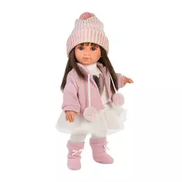 LLORENS - Sara - kislány játékbaba divatos ruhákban - 35 cm