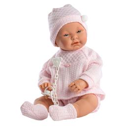 LLORENS - Sofia - csecsemő kislány játékbaba pizsamában - 45 cm