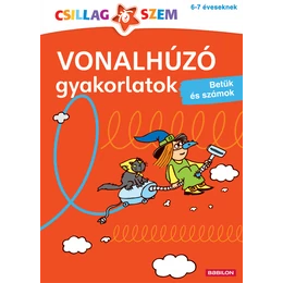 LOGICO - Vonalhúzó gyakorlatok - Betűk és számok (piros) - foglalkoztató füzet