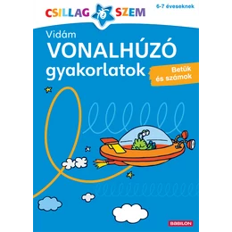 LOGICO - Vonalhúzó gyakorlatok - Betűk és számok (sötétkék) - foglalkoztató füzet