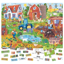 HEADU - Könnyen angolul - Farm - idegen nyelvi fejlesztő puzzle