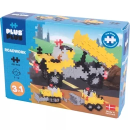 Plus Plus: Útépítés szett, 3 az 1-ben - építőjáték