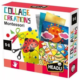 Headu Montessori Kollázskészítő – Kreatív fejlesztő készlet gyerekeknek 