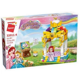 Qman - Leah Hercegnő Lego Kompatibilis Építőjáték - Színes pavilon