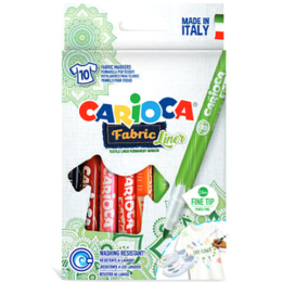 CARIOCA - Fabric Liner - textilfilc szett - 10 db-os
