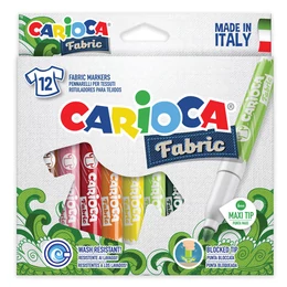 CARIOCA - Textilfilc szett - 12 db-os