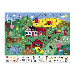 JANOD - Farm - 24 db-os puzzle bőröndben