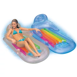 Intex : Háttámlás átlátszó matrac - 160*85 cm
