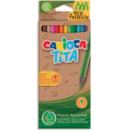 CARIOCA - Tita Eco Family - színes ceruza készlet - 12 db-os