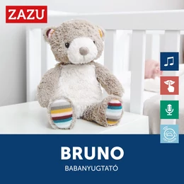 Zazu- Bruno babanyugtató plüssmackó 