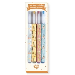Metál filctoll készlet - 4 metál színben - 4 Elodie metallic markers