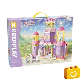 QMAN® 36015 Keepplay - A hercegnő születésnapi partyja építőjáték - 100% kompatibilis minden más kedvelt márkával