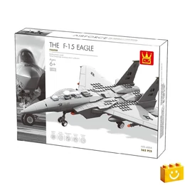WANGE® 4004 - F-15 katonai vadászrepülőgép építőjáték - 100% kompatibilis minden más kedvelt márkával
