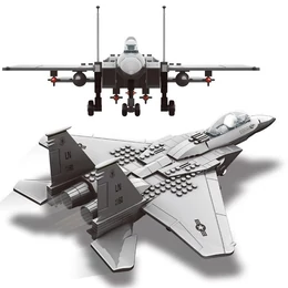 WANGE® 4004 - F-15 katonai vadászrepülőgép építőjáték - 100% kompatibilis minden más kedvelt márkával