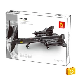 WANGE® 4005 - SR-71 Blackbird felderítő repülőgép építőjáték - 100% kompatibilis minden más kedvelt márkával